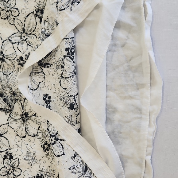 Max Studio Y2K White Black Mini Skirt. Size L - Picture 9 of 9